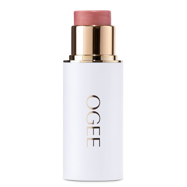 Ogee Sculpted Face Stick (CARNELIAN - SHEER LUMINOUS CORAL) Certified Organic Blush Stick - Multi-Use Cream Blush & Highlighter Stick