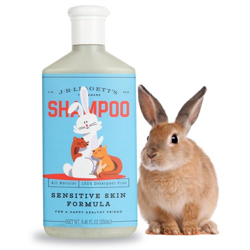 JR Liggett’s Natural Liquid Small Animal Shampoo for Sensitive Skin - 100% Detergent Free, Non-GMO & Biodegradable - Tear-Free, Hypoallergenic Formula Soothes Dry Itchy Skin - 8.45 fl oz