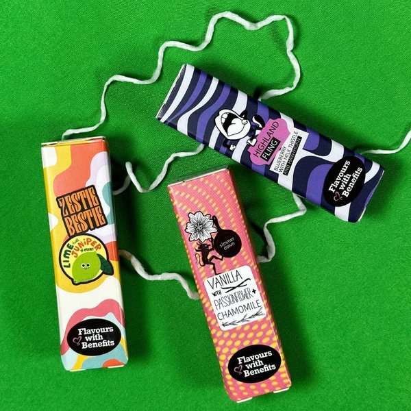 Extra Thick Expanding Floss | Woven Fibre Gentle Dental Floss | Sensitive Gums | Flush Dental Floss Triple Mini Travel Pack of 3 x 17 Yards | Delicate Natural Flavor | Variety Pack