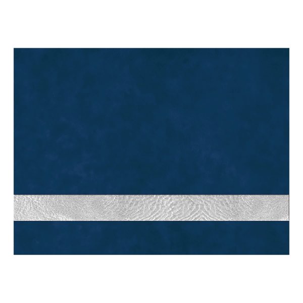 12" x 18" Sheet Blue/Silver Blank Laserable Leatherette Sheet with Adhesive-Qty 1 Blue/Silver