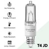 Sterl Lighting – JDE11 Bulb, 120v, 100W Halogen Candelabra Bulbs,T4 Mini Base JD E11 Bulb, 2700K Warm White, for Chandeliers, Candelabra, Ceiling Fan, Table Lamps, Cabinet Lighting. 4 Pack