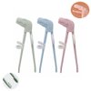 Training Chopsticks for Kids, Jawbush 3 Pairs Reusable Kids Chopsticks, Cute with Dinosaur Head, Non-slippery Indented Tips and Adjustable Finger Loops, Easy to Use and Clean, Dishwasher Safe