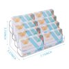 Plastic Business Card Holder for Desk, Clear Acrylic Business Card Organizer, 8 Pockets 4 Layers Business Card Display Stand for Office, 2 Packs