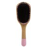 Swissco Smoothing Hair Brush 100% Boar Bristles (Pink & Tan)