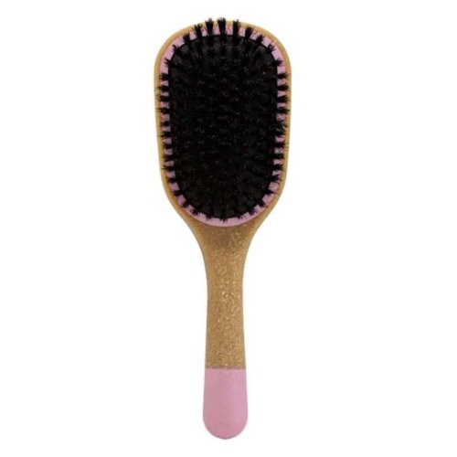 Swissco Smoothing Hair Brush 100% Boar Bristles (Pink & Tan)
