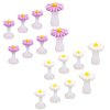 YIUIRUOI 16 Pieces Silicone Toe Separators Daisy Flower Toe Spacers Nail Art Tools Toe Nail Separator for Women Nail Art Pedicure Manicure