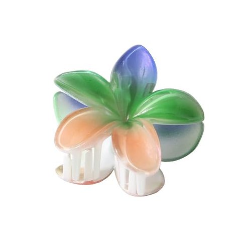 Nenluny 6pcs Flower Claw Clip for Women Girls Flower Hair Clip Hawaiian Hair Clip Hawaii Hair Accessories for Thick Hair