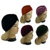 5 Velvet Women Stretchy Turban Chemo Cap Bennie Head Wrap Headwear (5 Velvet)