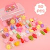 Aeyohni 50 Pcs Squishies Mochi Squishy Toys for Kids Party Favors Stress Relief Fidget Toys Classroom Prizes Birthday Christmas Easter Valentine's Day Gift for Kids Girls Kawaii Mini Squishy Toys