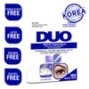 DUO Quick-Set Clear False Strip Lash Adhesive, Dries Invisible 0.18 oz x 2 Packs