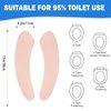 Thin and Warm Toilet Seat Cover Pad – Self-Adhesive, Adjustable and Cut-to-Fit, Comfortable and Easy to Clean, Perfect for Home Bathrooms (Pink)