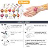 Hot Air Balloon Temporary Tattoos Birthday Party Supplies Decorations 92 PCS Tattoos Stickers Super Cute Party Favors Kids Boys Girls Gifts Ideas Classroom School Prizes Themed Baby Showers