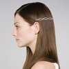 BOYIVI 16PCS Hair Pin Geometric Metal Hair Clip Elegant Hair Barrettes Bridal Silver Metal Bobby Pins Dainty Embellished Bobby Pins for Women and Girl (Silver)