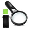 Wapodeai 3X 45X High Magnification, Suitable for Reading, Jewellery, Lnspection, Science (Black)