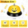 Chumia 6 Pcs Call Bell Desk Bell for Service 3 Inch Diameter Smile Face Service Bell for Desk School Bell with Metal Anti Rust Construction Front Desk Bell for Hotel Restaurant Office School, 6 Color