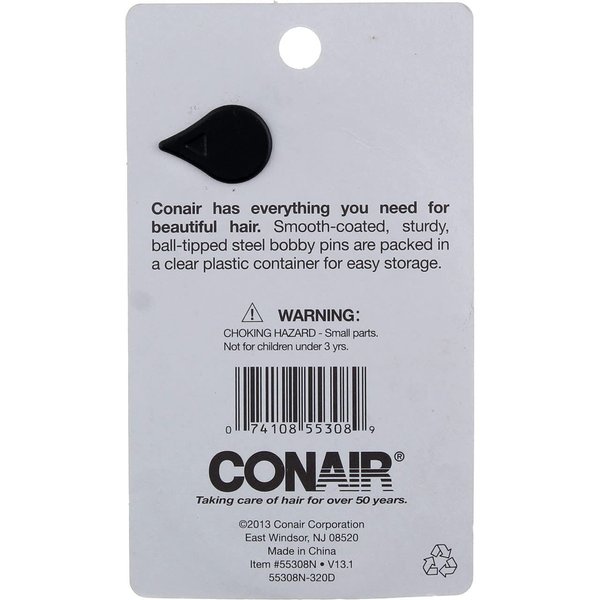 Conair Color Match Bobby Pins, Brown