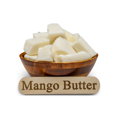 Raw Mango Butter 16 oz. / 1 lb. Jar CHUNKS - 100% Pure Natural Unrefined - Great for Skin and Hair Growth. DIY Soap Making, Body Butter, Lotions and Creams.