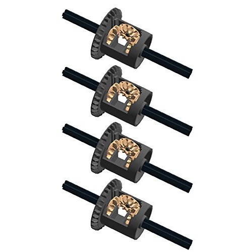 LEGO Technic NEW DIFFERENTIAL GEAR PACK inner tabs closed center 28 Bevel Tooth teeth Part Piece 62821b Mindstorms robot NXT ev3 robotics car vehicle transmission (PACK OF 4 COMPLETE ASSEMBLIES)