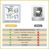 KIDLEDUCT Indoor Outdoor Thermometer Wireless Battery Powered, High Precision Inside Outside Humidity Temperature with Alert, 10S Backlight Weather Thermometers with 1 Sensor, 330ft Wireless, White