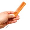 LUXXII (2 Pack) 8" Brown Rat Tail Stainless Steel Pintail Comb Fine-tooth Hair Comb - Heat and Chemical Resistant For All Hair Types