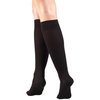 Truform Compression Socks, 15-20 mmHg, Women's Dress Socks, Knee High Over Calf Length, Black Rib Knit, Medium