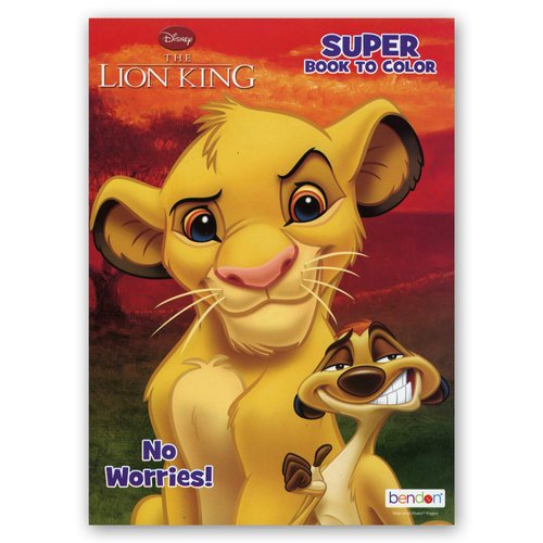 Lion King Coloring Book 1 Titles, Fun Game Workbook for Learning Drawing Coloring, Gift for Kids Toddler Activity at Classroom Home, 80 Pages, 1-Pack