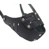 Real Leather Cage Basket Secure Dog Muzzle #118 Black - Pit Bull, Amstaff (Circumference 11.8", Snout Length 3.5")