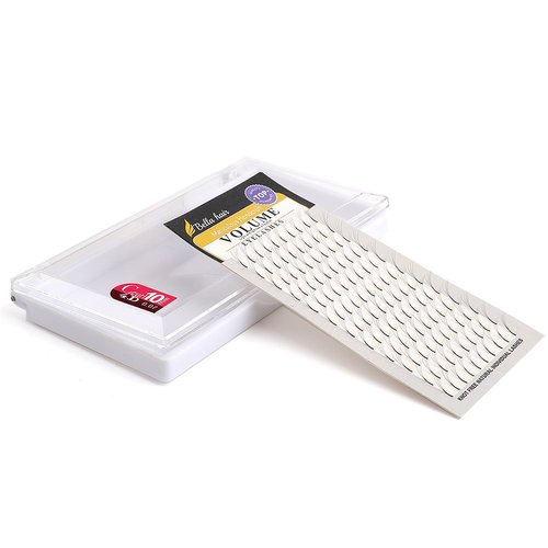 Bella Hair Pre-made 4D Fan Volume Lash Extensions C/D Curl 10/12/14mm Thickness 0.07mm Individual Flare Eyelashes Tray (C Curl x 10mm)
