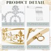 King Crown 2 Pcs Royal King Crown Metal Crystal Tiara Crown for Men Women Bridegroom Bride Princess for Wedding Halloween (Rhinestone Style)