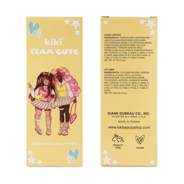 kiki Lip Kit with Matte Stay all Day Liquid Lipstick and Lipliner (JAZMIN)