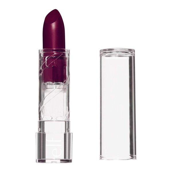 e.l.f., SRSLY Satin Lipstick, Silky, Smooth, Pigmented, Long Lasting, Provides Intense Color Payoff, Sugarplum, 10 Shades, Easy To Apply, 0.16 Oz