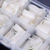 Beuniar Acrylic Nail Tips Natural 500Pcs French Artificial False Tip for Manicure Nails Art Salons & Home DIY