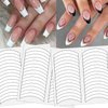 MOLILON 1440pcs French Tip Nail Stickers French Tip Guides French Manicure Strips Nail Design Sticker Nail Stencil for Nail Art French Tip Tool (Individual Packing, 30 Sheets)