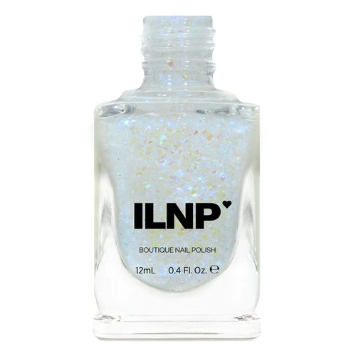 ILNP Spaced Out - Deep Blue, Purple Color Shifting Iridescent Flakie Topper Nail Polish