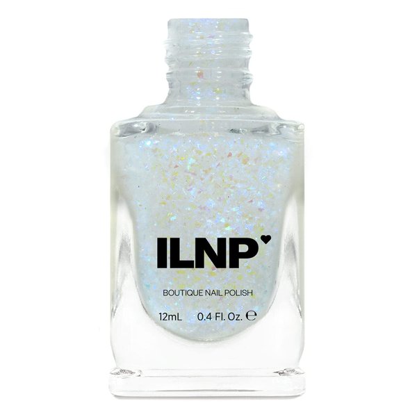 ILNP Spaced Out - Deep Blue, Purple Color Shifting Iridescent Flakie Topper Nail Polish