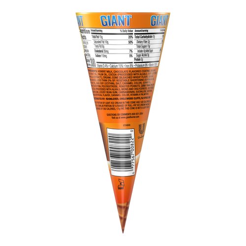 Good Humor King Ice Cream Cone, Vanilla & Chocolate Ice Cream, 8 oz. (12 Count)