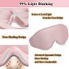 3D Eye Mask for Lash Extensions, Lash Sleeping Mask Eyelash Protector for Women, Light Blocking Deep Contoured Eye Covers for Sleeping with No Pressure Cup & Adjustable Strap for Sleep Yoga Travel