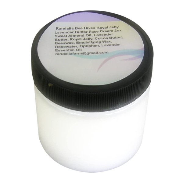 Lavender, Royal Jelly Face Cream, 4oz, Randalia Bee Hives