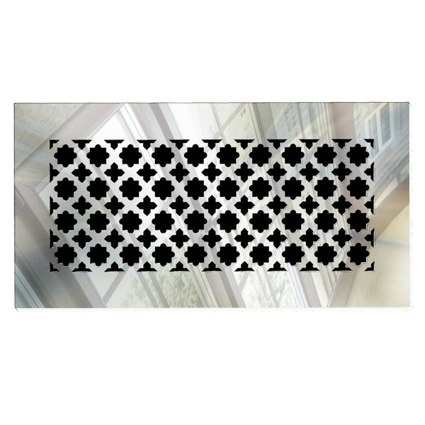 SABA Home Decor Air Vent Cover Grille - Acrylic Fiberglass 10 x 6 Duct Opening (12 x 8 Overall) Mirror Finish Decorative Register Covers for Walls and Ceilings not for Floor use, Venetian