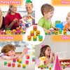 Puideon 48Pcs Mini Rainbow Colil Spring Party Favors,Fun Kids Goodie Bag Stuffers for Birthday,Treasure Box Toys for Classroom,Carnival Prizes,Small Bulk Fidget Bulk Toys for Kids