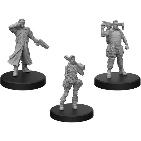 Cyberpunk RED Miniatures - Edgerunners B, Grey, MFF33002
