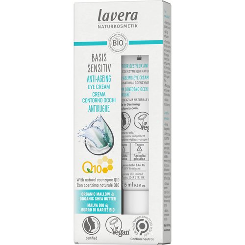 Lavera Basis Sensitiv Anti-Ageing Eye Cream, 0.5 Ounce