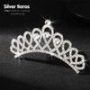 Yean Rhinestone Mini Hair Comb Silver Crystal Tiara Comb Princess Wedding Hair Accessories Decorations for Women