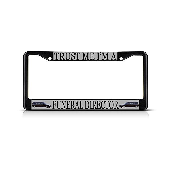 Funeral Director Profession License Plate Frame Tag Holder Cover