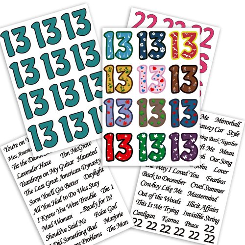 13 Hand Tattoos Album Lyrics Taylor Inspired Butterfly Snake Guitar StarTemporary Tattoos Concert Rave Accessories