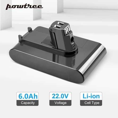 POWTREE Upgraded 6000mAh 22.2V DC35 Battery Replacement for Dyson DC31 DC34 DC35 DC44 DC45 917083-01 Battery Handheld Vacuum Cleaner Battery(Only Fit for Type A, Not fit All Type B Model, DC44 MK2)