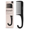 Kitsch Wide Tooth Comb for Curly Hair - Detangler Hair Combs for Women | Extra Wide Tooth Comb for Wet Hair with Curved Handle | Holiday Gift | Detangling Comb for Thick Hair | Shower Comb, Black
