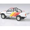 Paragon Models 1984 Hilux Pickup Truck White with Stripes TRD Ironman 1/64 Diecast Model Car PA-55525