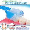 DenTrust 4-PK Periocare 3-Sided Toothbrush | Gentle Gum Massage | Ultra Soft for Sensitive Gums | Made in USA | Tongue Scraper