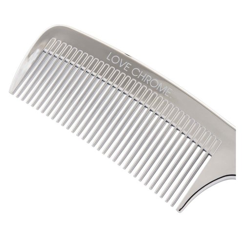 LOVE CHROME F TETSUKI SILVER/Japanese artisan hair comb